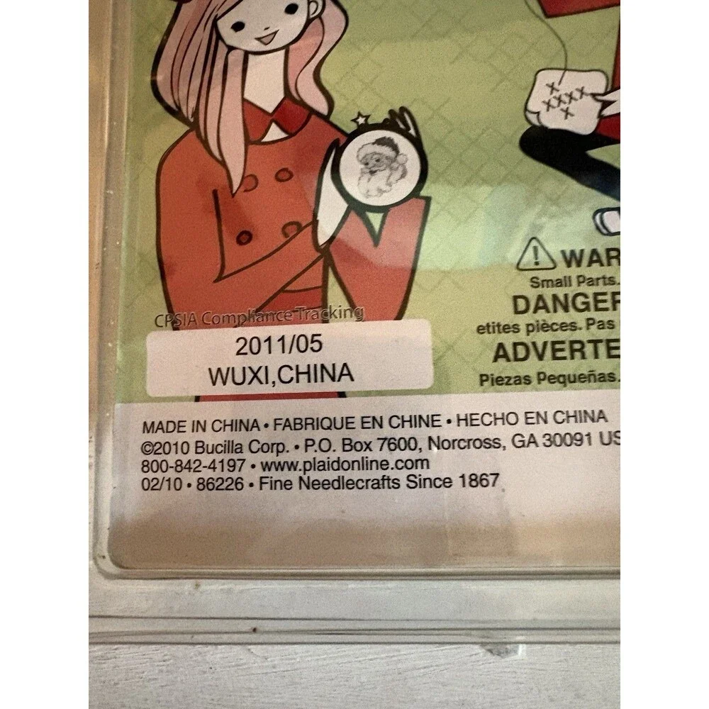 Bucilla My 1st Stitch Christmas Cross Stitch Ornament Kit New Beginner Children